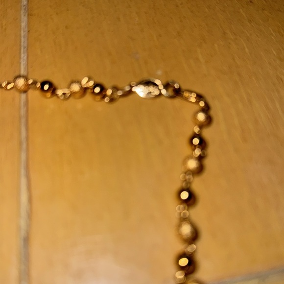 🌼Vintage Signed Napier Gold Tone Ball Bead Necklace   Estate Jewelry - Picture 2 of 5